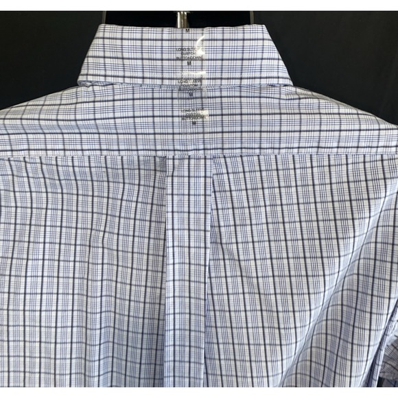 Ralph Lauren Custom Fit Blue Check Plaid Oxford Shirt Men's Medium NWT - Picture 3 of 12